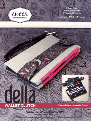 Della Wallet Clutch by Swoon sewing patterns