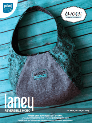 Laney Reversible Hobo bag by Swoon sewing patterns 