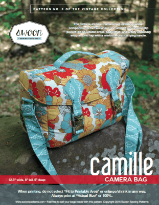 Camille Camera Bag by Swoon sewing patterns 