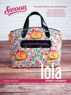 Instant Download PDF Sewing Pattern Lola Crossbody 