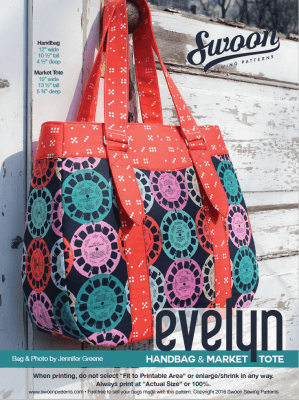 Evelyn Handbag & Market Tote by Swoon sewing patterns 